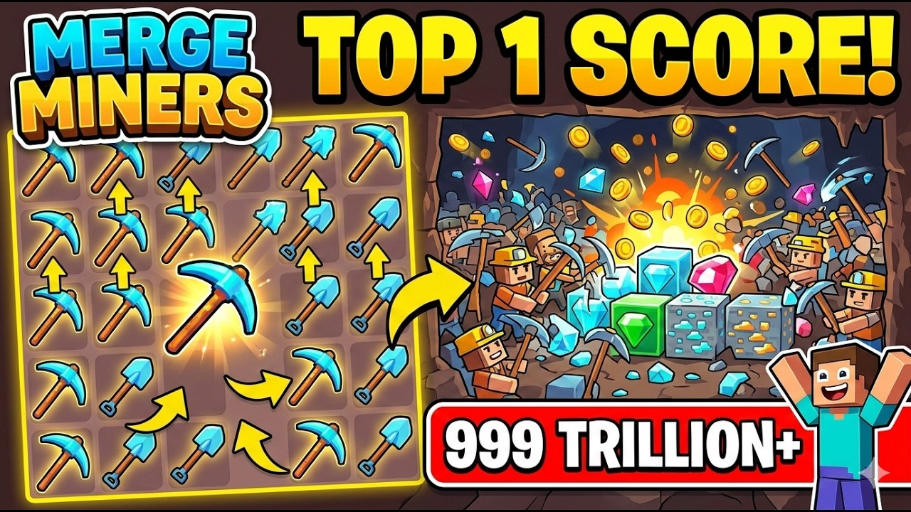 Merge Miners #top1 Scorer I New Youtube Playable Games