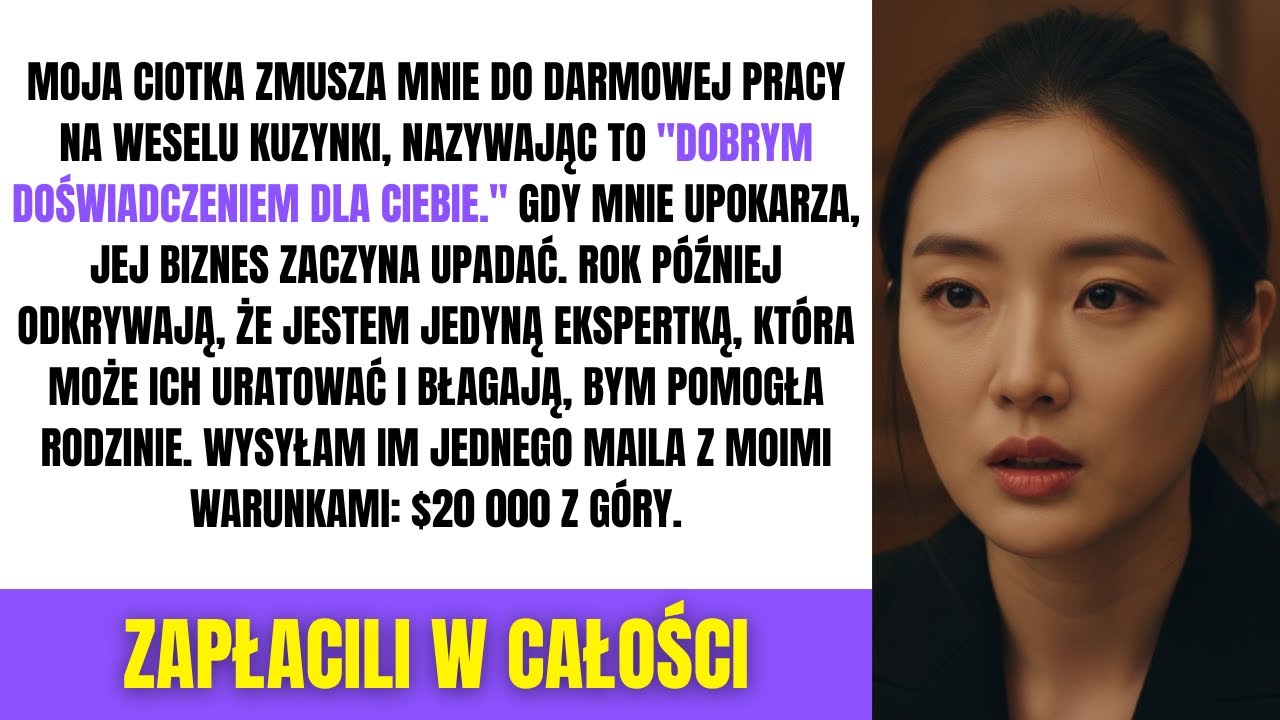 Bogata Ciotka Kazała Mi Usługiwać na Weselu Córki dla 