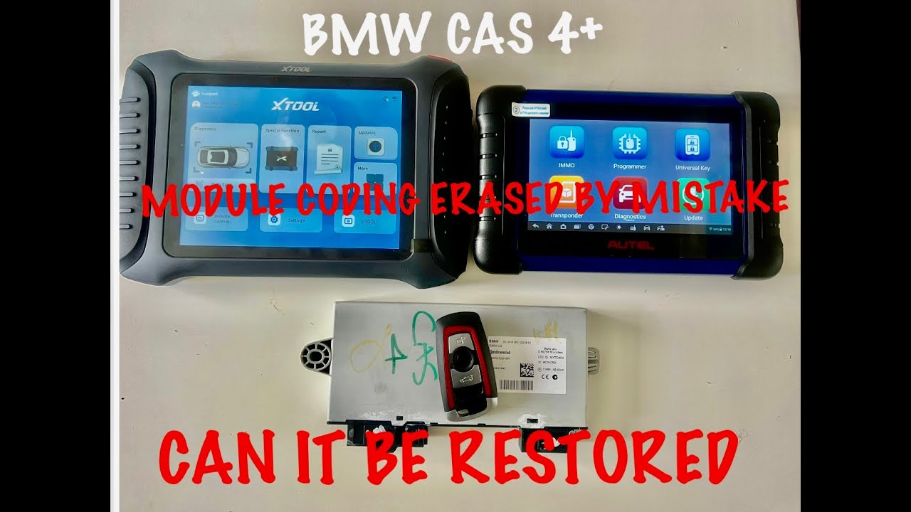 BMW 520D CAS4+ ALL KEYS LOST CAS4+ MODULE HAS NO CODING FILES- MILEAGE CORRECTION XTOOL IP900 IM508S