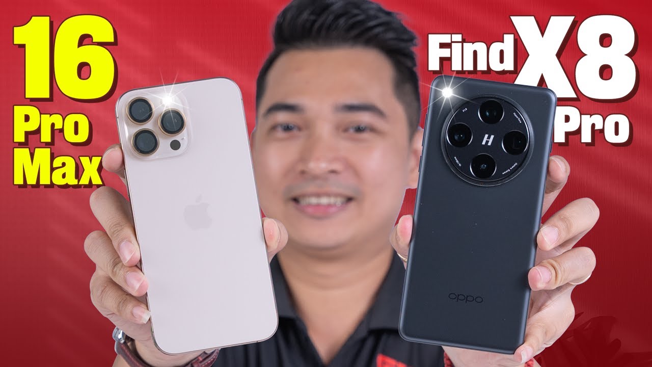 So sánh iPhone 16 Pro Max và OPPO Find X8 Pro !!!