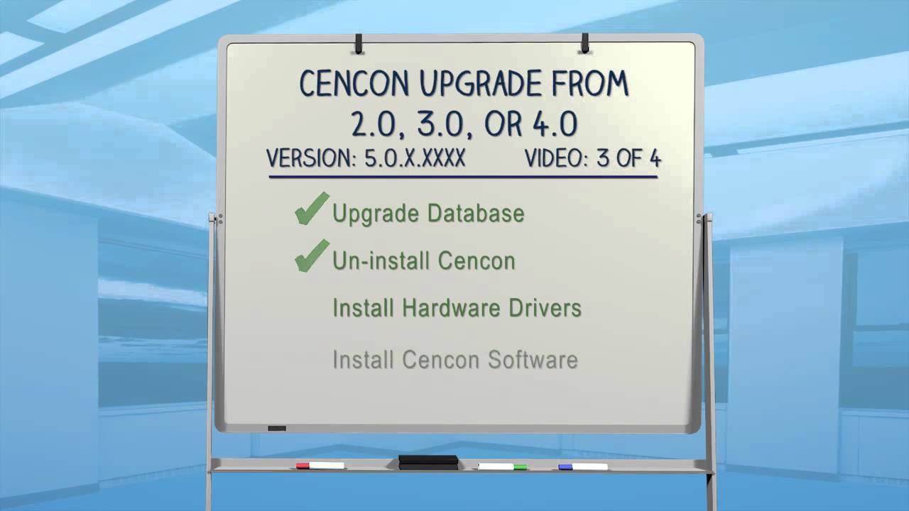 Cencon 5 Software Upgrade from 2.0, 3.0, or 4.0 (3 of 4)