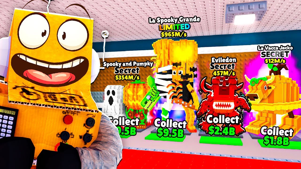 Я УКРАЛ 20 НОВЫХ СТРАШНЫХ БРЕЙНРОТОВ! ХЕЛЛОУИН ОБНОВЛЕНИЕ ROBLOX Steal a Brainrot