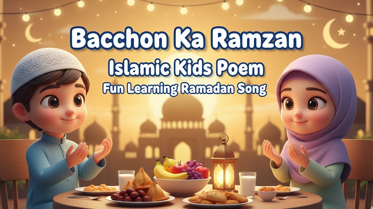 Bacchon Ka Ramzan | Islamic Kids Poem | Ramadan Song for Children
