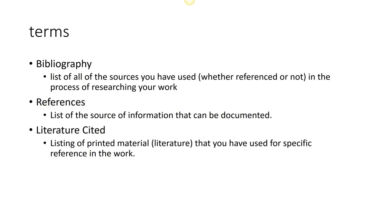 Literature Cited