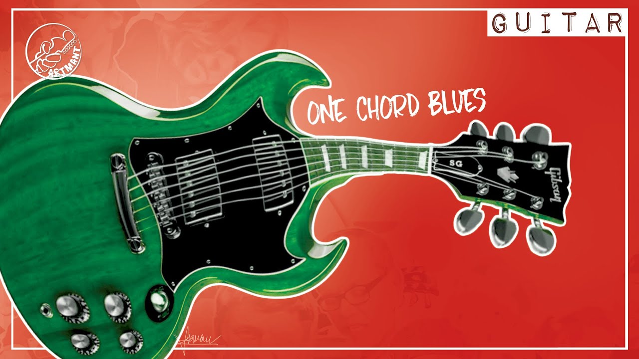 One Chord Blues Guitar Backing Track in E