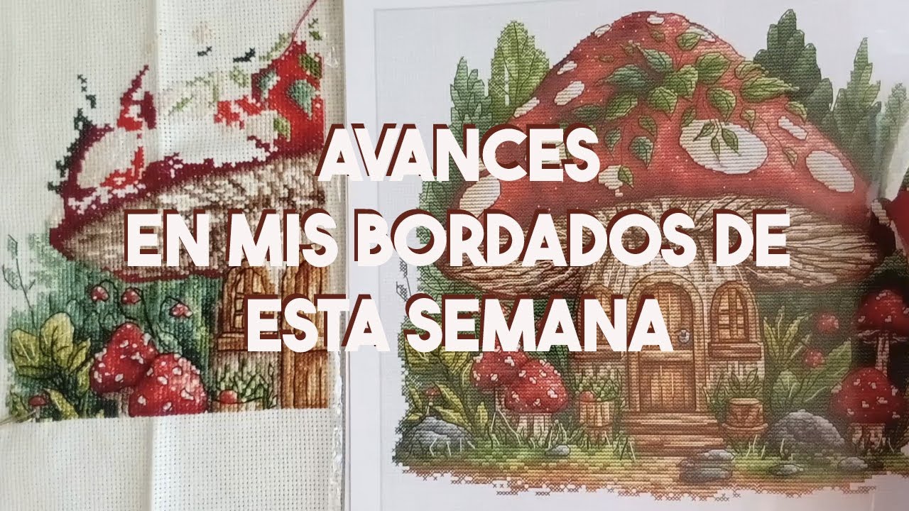 Avances en mis bordados de esta  semana