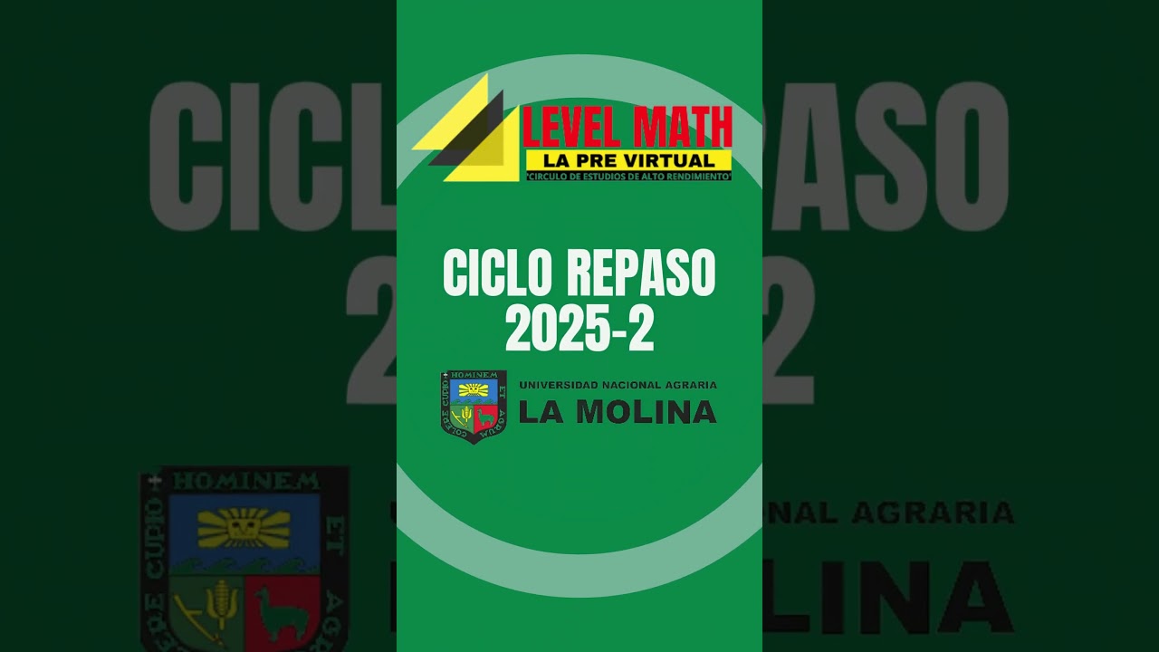 SOLUCIONARIO EXAMEN DE ADMISION AGRARIA 2'025-1. INICIO DE CICLO :MEGA REPASO  