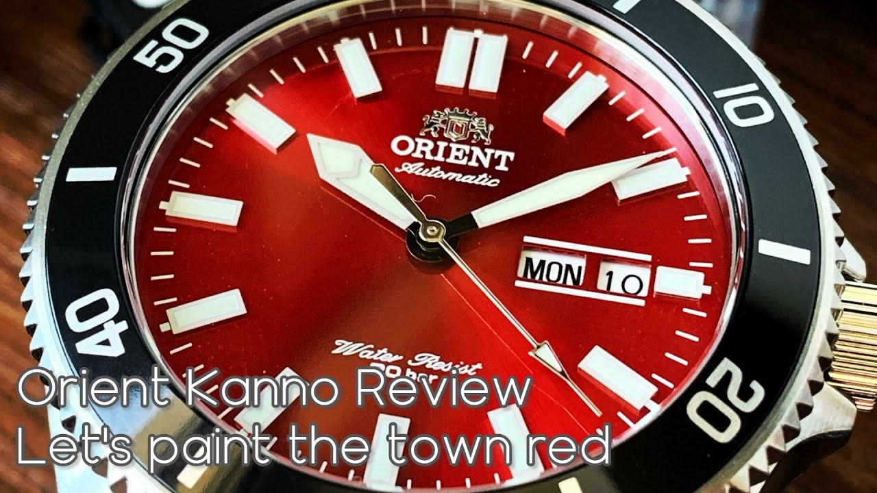 Orient Kanno RA-AA0915R Review - budget diver style with cool ruby red dial