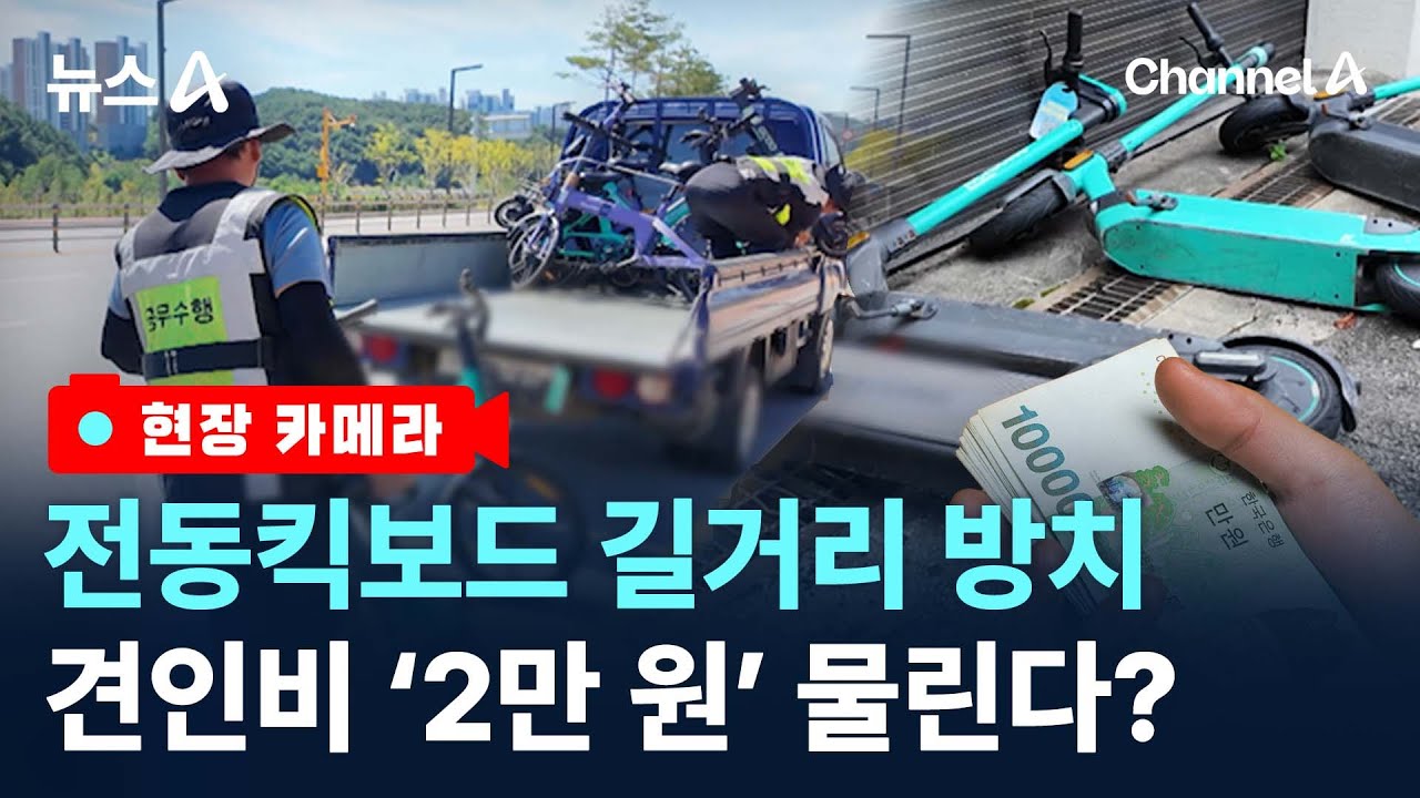 [현장 카메라]길거리 점령한 킥보드…내던지는 이유 들어보니 / 채널A / 뉴스A