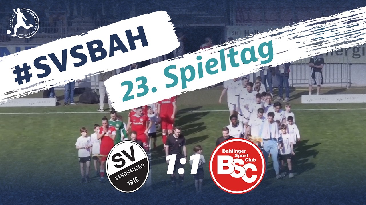 Ausgleich in letzter Minute | SV Sandhausen - Bahlinger SC | 23. Spieltag RLSW