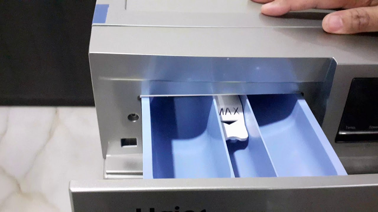 Haier Front Load Washing Machine Demo Installation