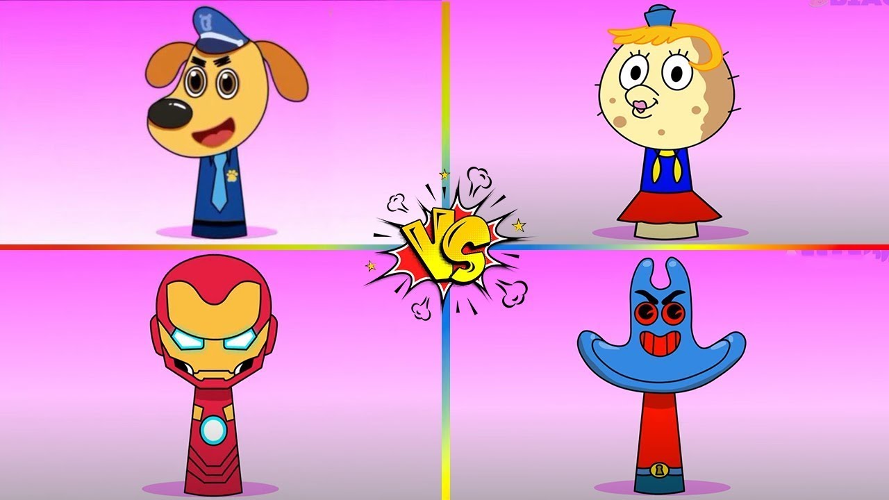 My Sprunki OC: Sheriff Labrador 🆚 Puff 🆚 Iron Man 🆚 Man Ray 🆚 Coffin Dance Cover