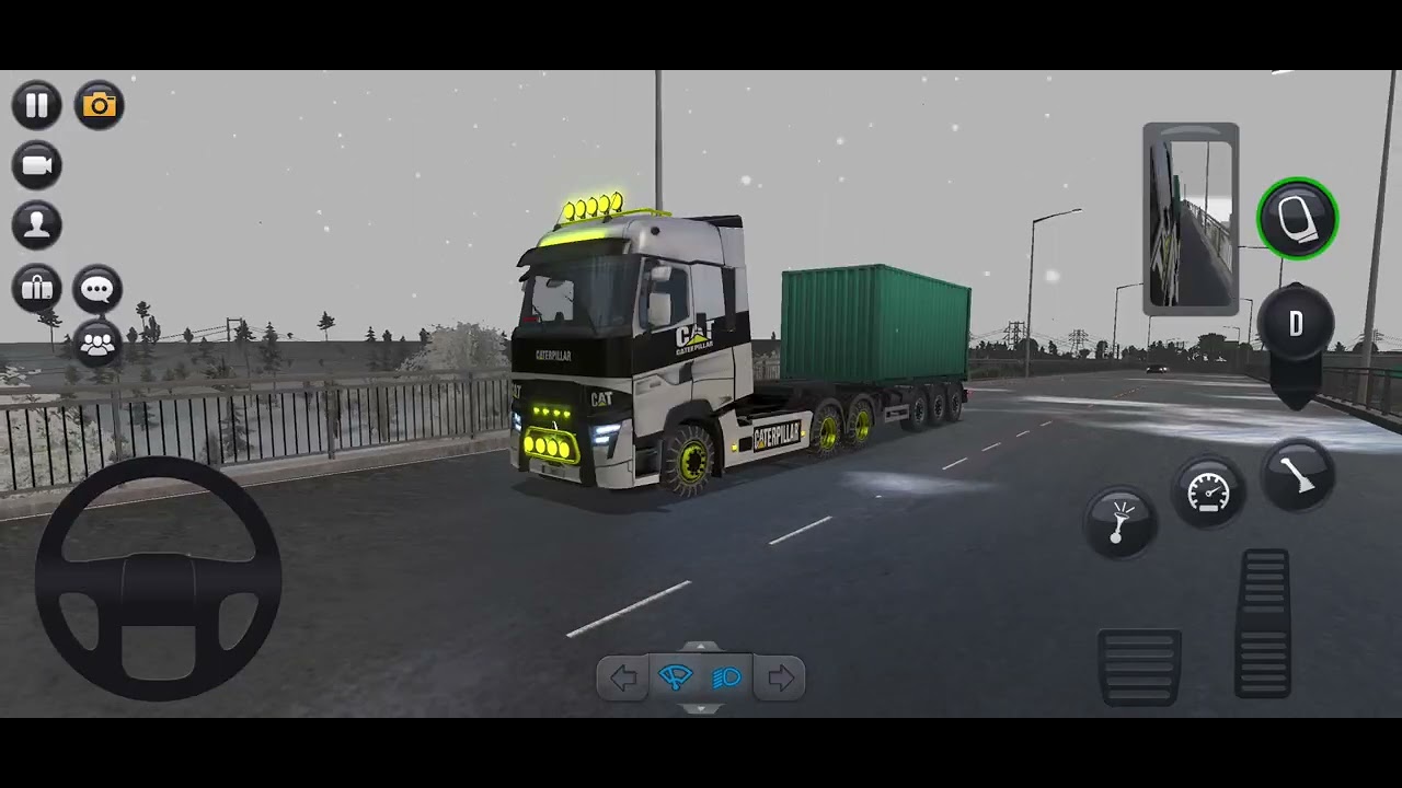 TruckSimulatorUltimate | Renault 6x4 #snowdriving #renault #trucking #driving #modifiedtruck #truck 