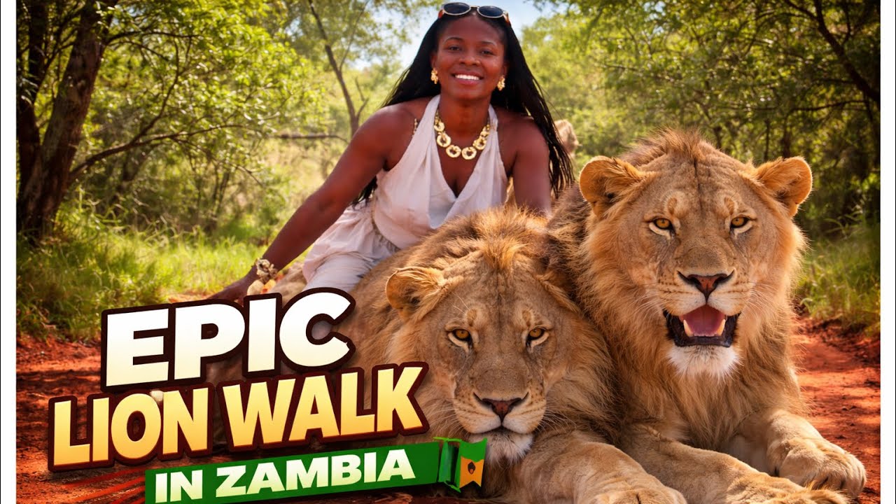 I WALKED WITH LIONS IN ZAMBIA 🇿🇲 (Unreal Experience!) 🦁
