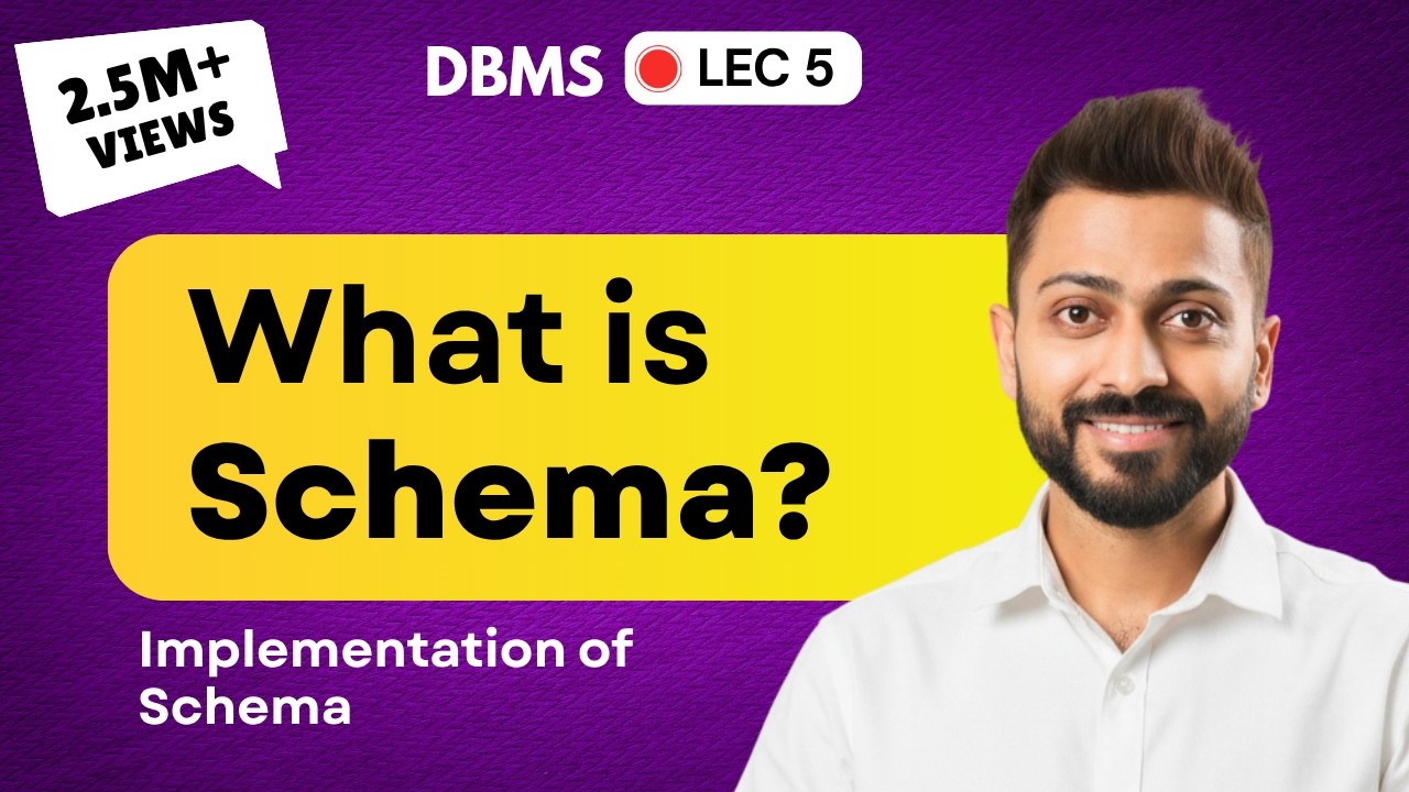 Lec-5: What is Schema | How to define Schema | Database management system in Hindi