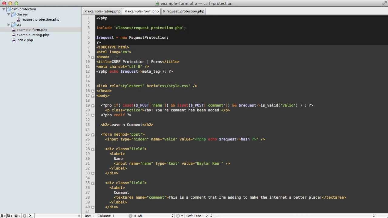 CSRF Protection with PHP