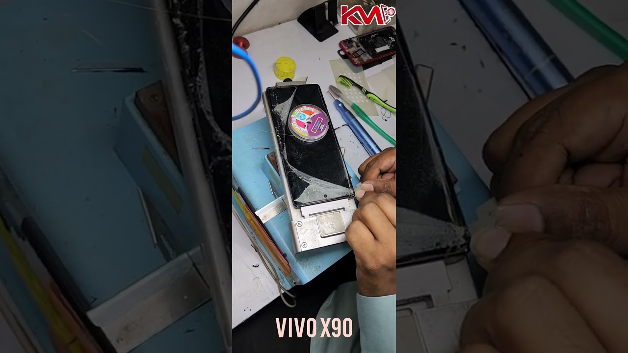 vivo x90 broken glass replace at krishna mobile center panvel