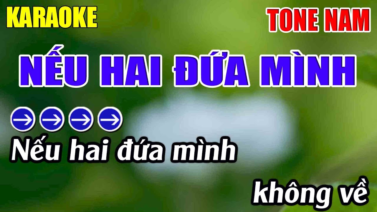 Nếu Hai Đứa Mình Karaoke Tone Nam Karaoke Lâm Nhạc Sống 2026 - Beat Mới