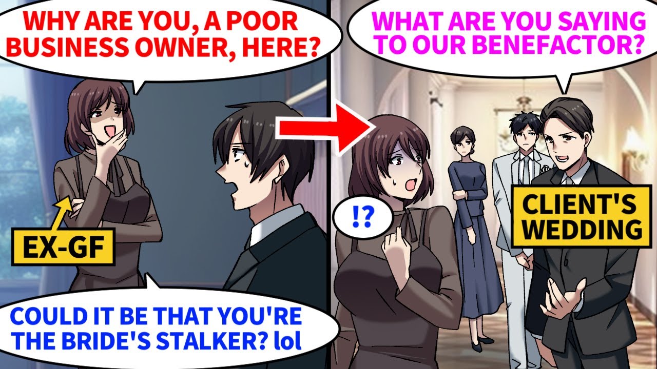 [Manga Dub] When I went to a client's wedding, I met my ex-gf again. She looks down on me, but...