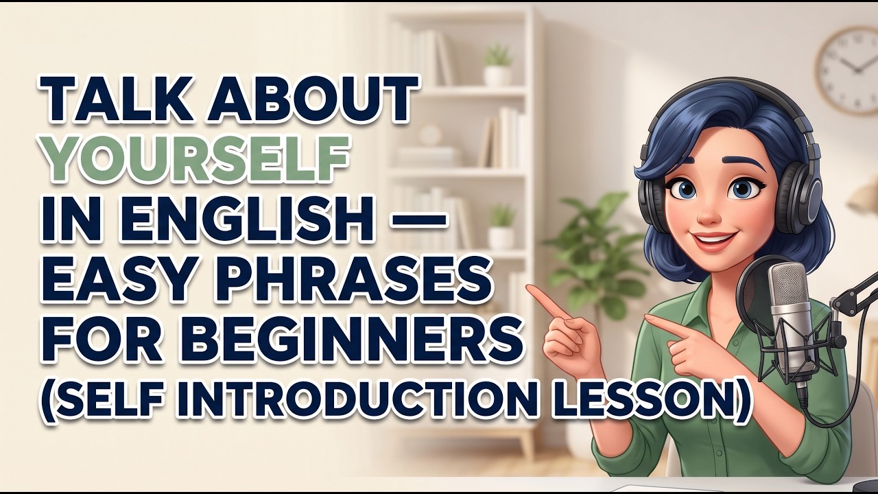 “Talk About Yourself in English — Easy Phrases for Beginners (Self Introduction Lesson)”