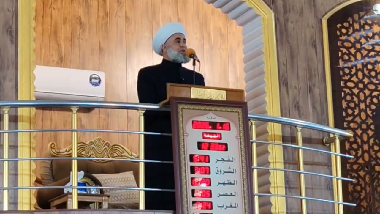 خطبة الجمعة اليوم في جامع الرحمن في الفلوجة . وقفات مع المعراج