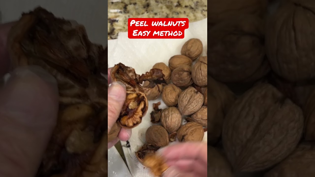 How to peel walnuts easy method #hacks #kitchen