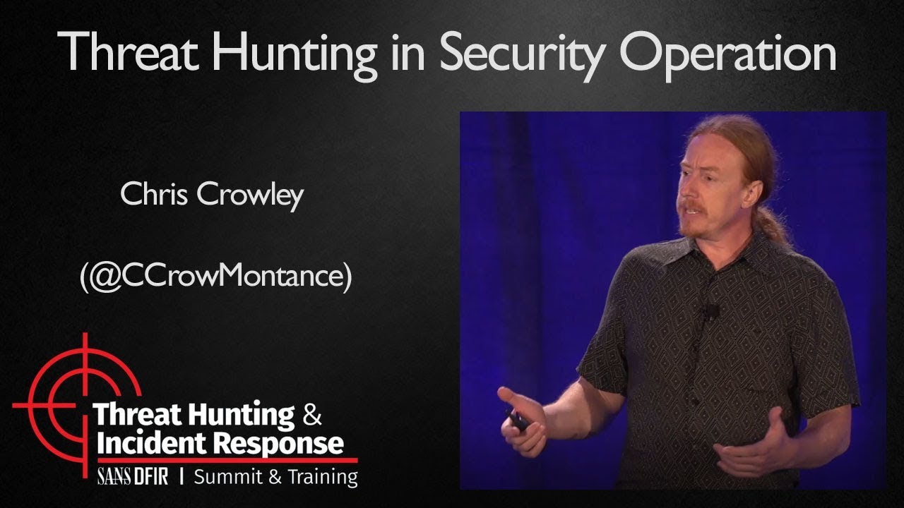 Threat Hunting in Security Operation - SANS Threat Hunting Summit 2017