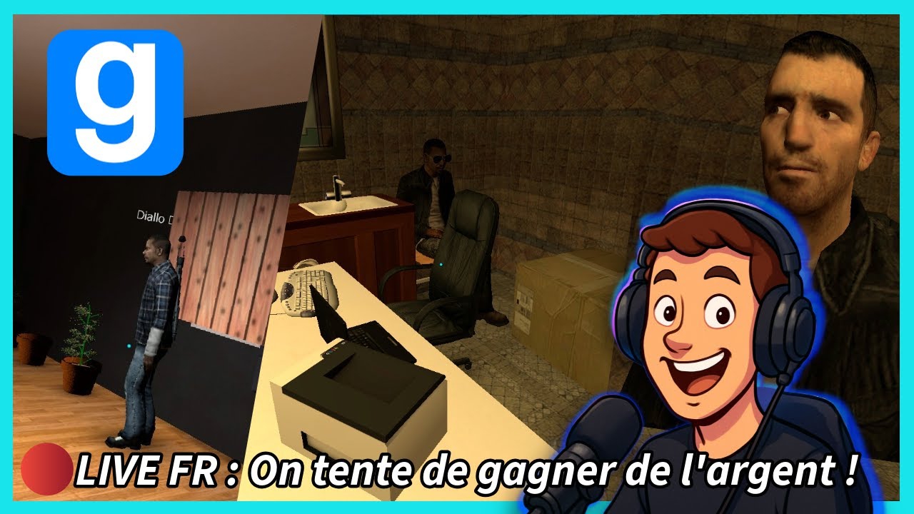 🔴 LIVE FR | Garry's Mods DarkRP On tente de gagner de l'argent sur simple Rôle Play  😆!