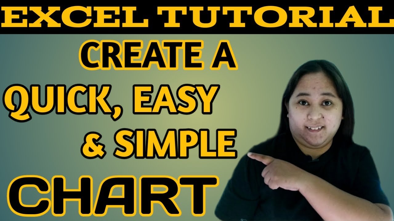 Tutorial On How To Create A Quick, Easy And Simple Chart In Excel