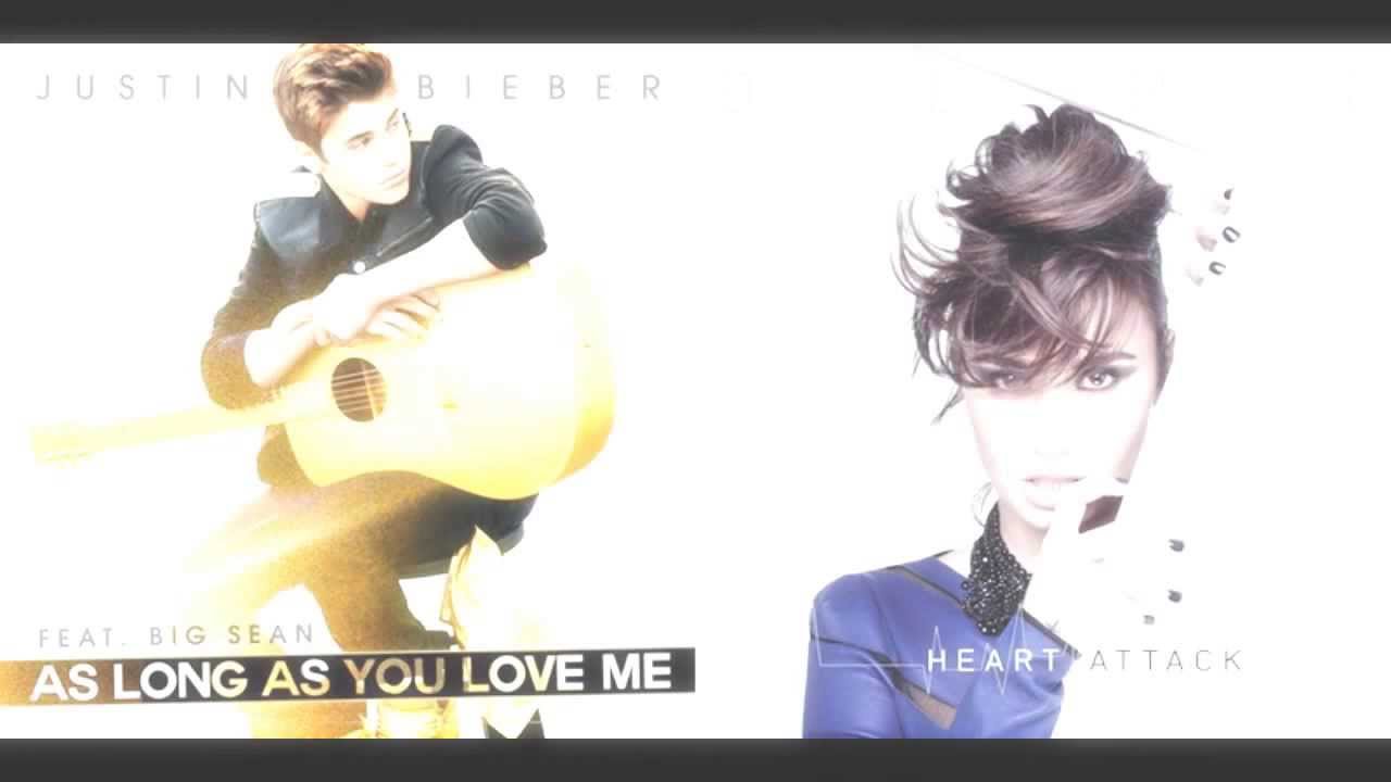 Justin Bieber ft Demi Lovato - As Long As You Love, Me Heart Attack Mashup