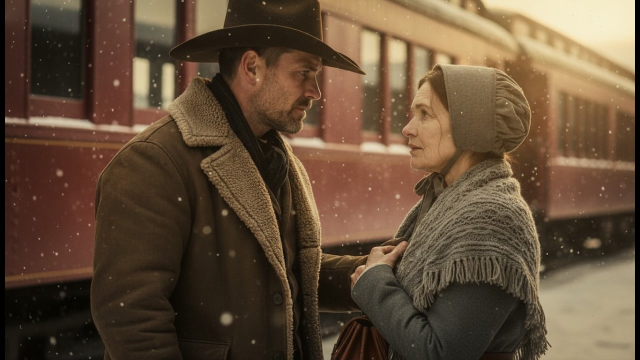 A Lonely Cowboy Waited in the Snow — Until the Old Woman Changed His Christmas