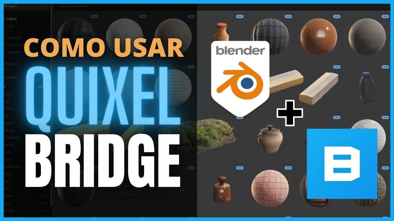 Usando Quixel Bridge no Blender