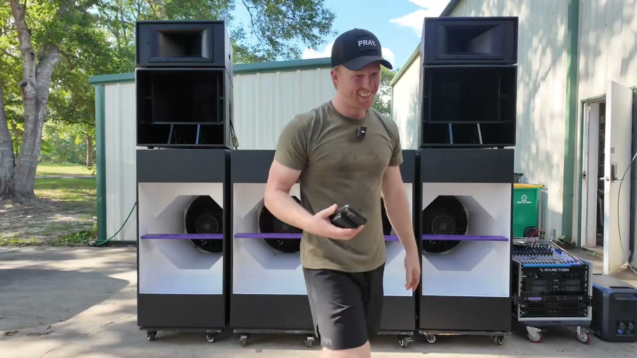 Paraflex Speaker System - HOQS 21” subwoofer + amplifiers