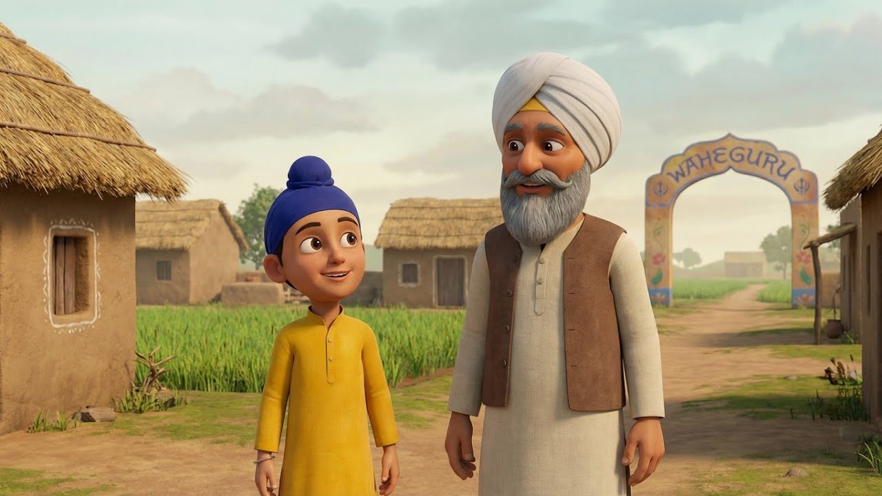 ਸੋਹਣਾ ਸਿੱਖ 👳‍♂️। New Punjabi Animated 📸.#punjabi #like #subscribe #kids