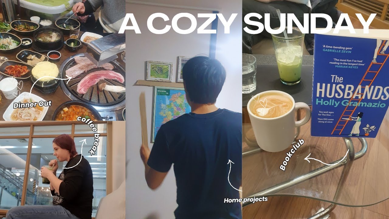 Cozy Sunday in Korea | First Book Club, Family Dinner & Making Home Feel Like Home