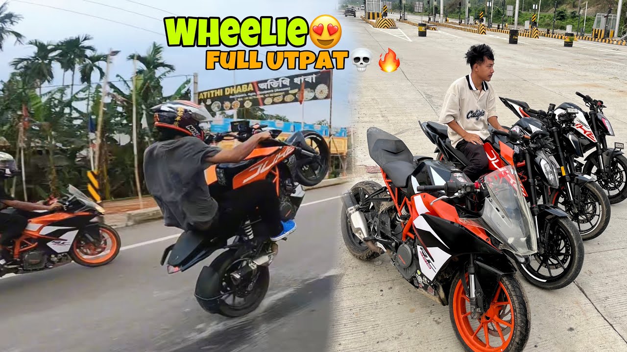 Duke390 на заднем колесе 💀🔥 | DUKE390 против RC390 | Полный Rogor Utpat 🔥 | THE BIKER EMO