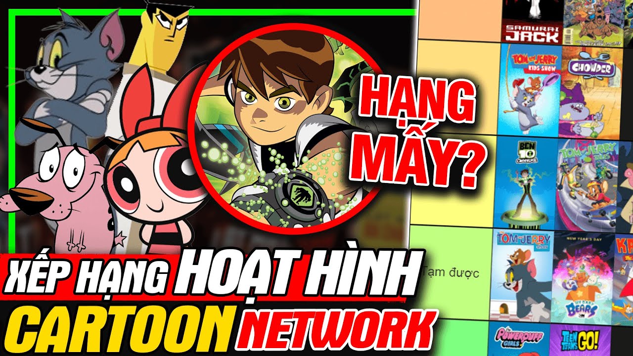 Cartoon Network: Xếp Hạng Hoạt Hình Tuổi Thơ - Ben 10 Hạng Mấy? | meXINE