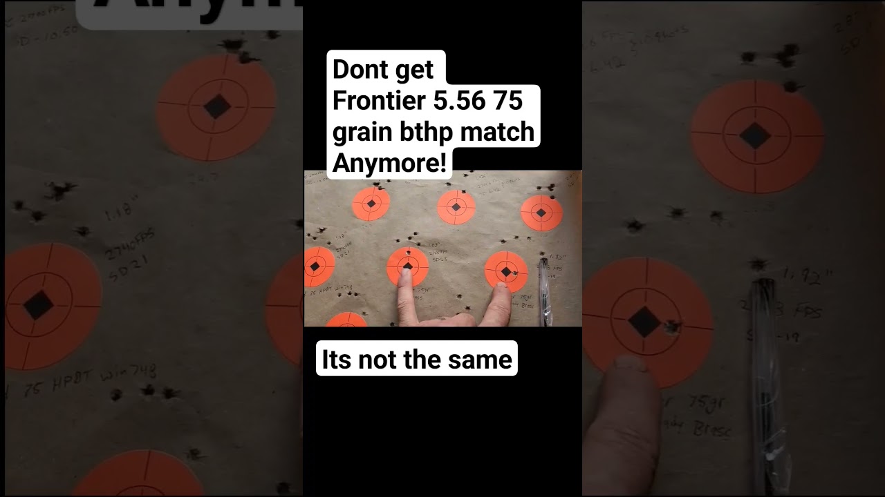 Патроны Frontier 5.56 уже не годятся.