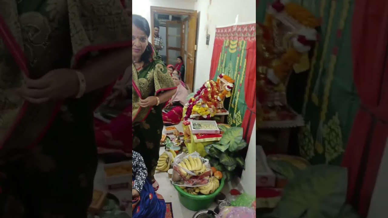Mata ki chouki, ghar me shaadi #youtube #instareels #viralvideos #vlog #trending 