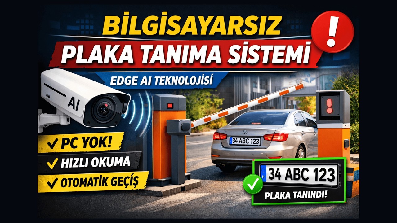 Bilgisayarsız #otopark  Plaka Tanıma Sistemi