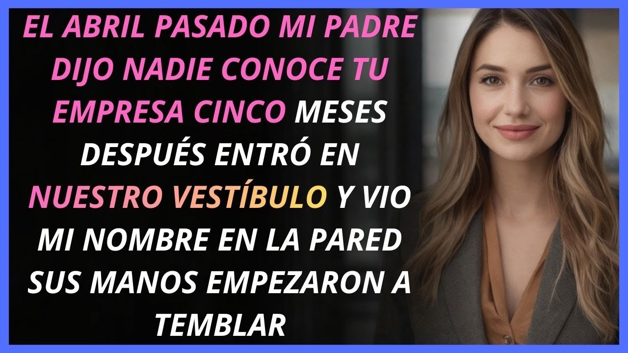 Mi padre dijo: ‘Nadie ha oído hablar de tu empresa’… y luego entró en nuestro vestíbulo