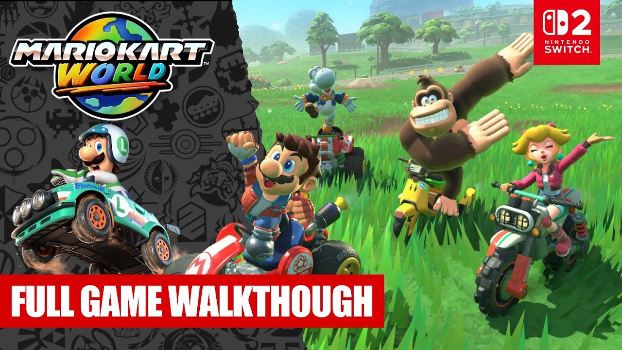 MARIO KART WORLD - FULL GAME WALKTHROUGH 150cc