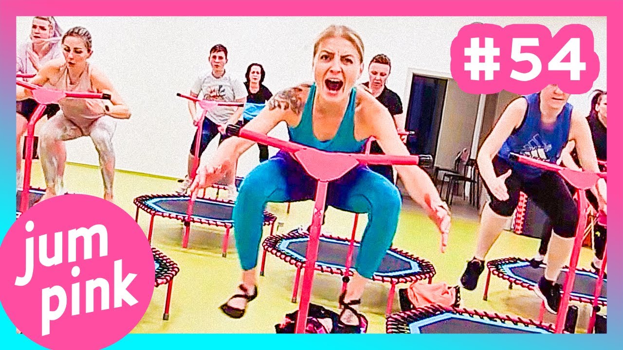 Jumpink #54 | Jumping fitness class | Rebound workout fitness on trampoline