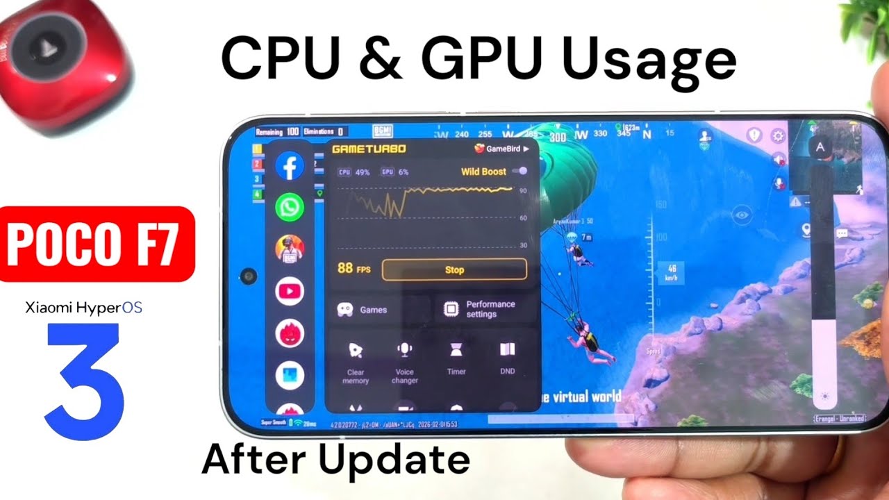 Игровой процесс POCO F7 BGMI после обновления 🔥🔥🔥🔥 #pocof7
