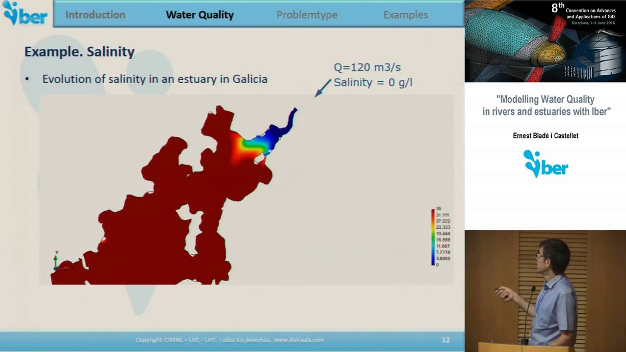 Modelling water quality in rivers and estuaries with Iber