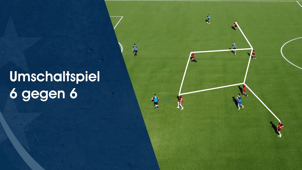 Umschaltspiel 6 gegen 6 – Fußballtraining am Deutschen Fußball Internat