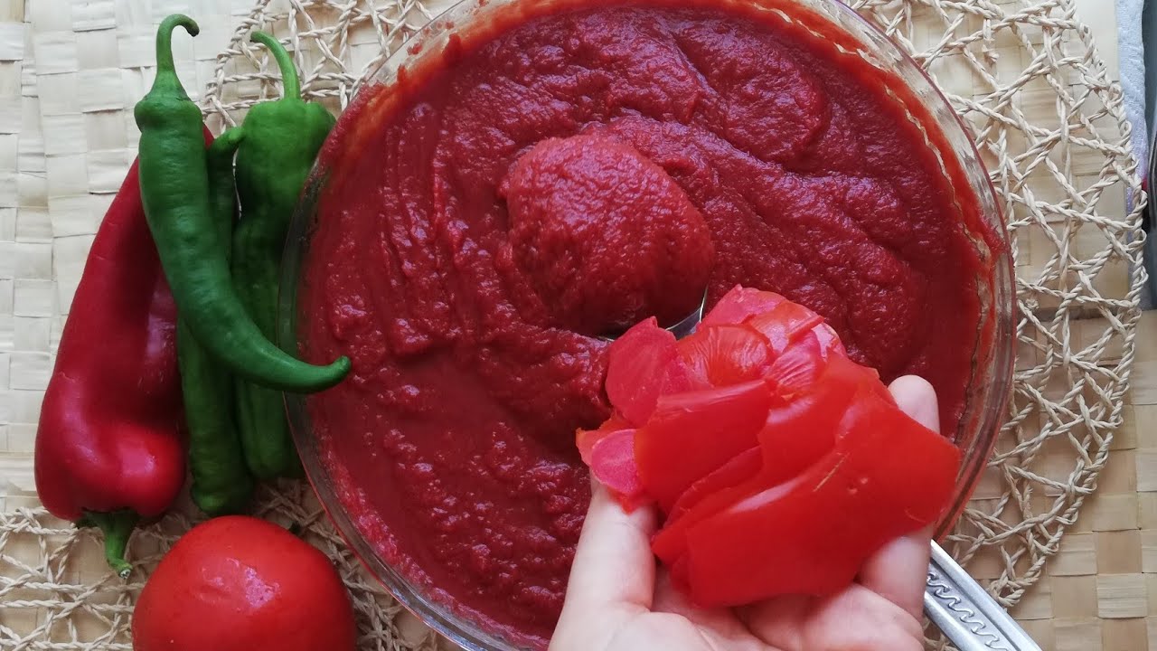 DOMATES KABUĞUNDAN SALCA  YAPIMI