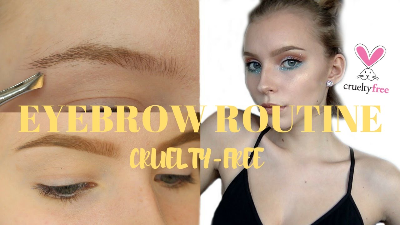 MY EYEBROW ROUTINE 2017 (CRUELTY-FREE) | Rebecca Ellie