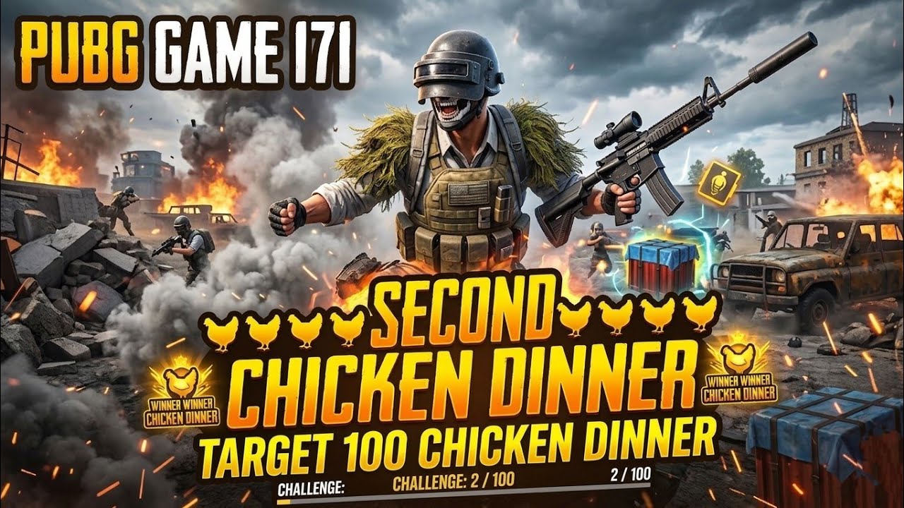 My first chicken dinner target for 100 chicken dinner#winnerwinnerchickendinner#1000subscriber #pubg