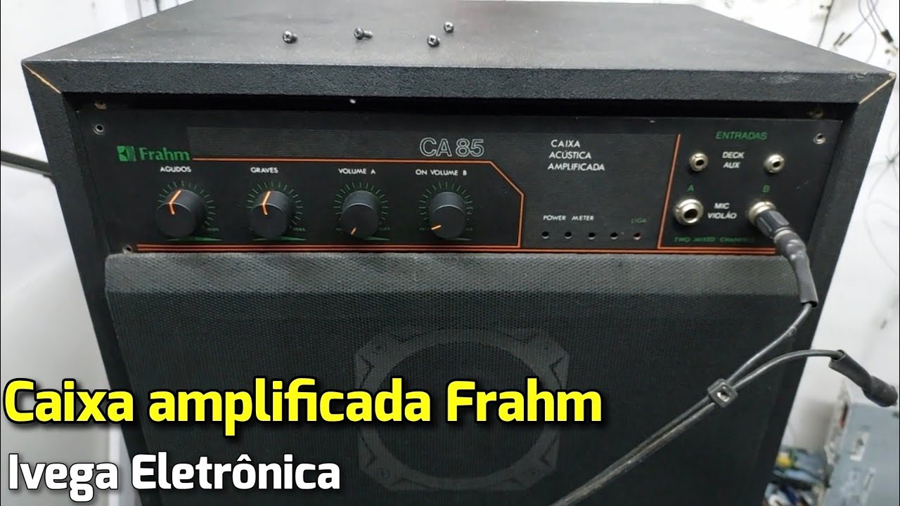 Caixa amplificada com som falhando, análise do defeito